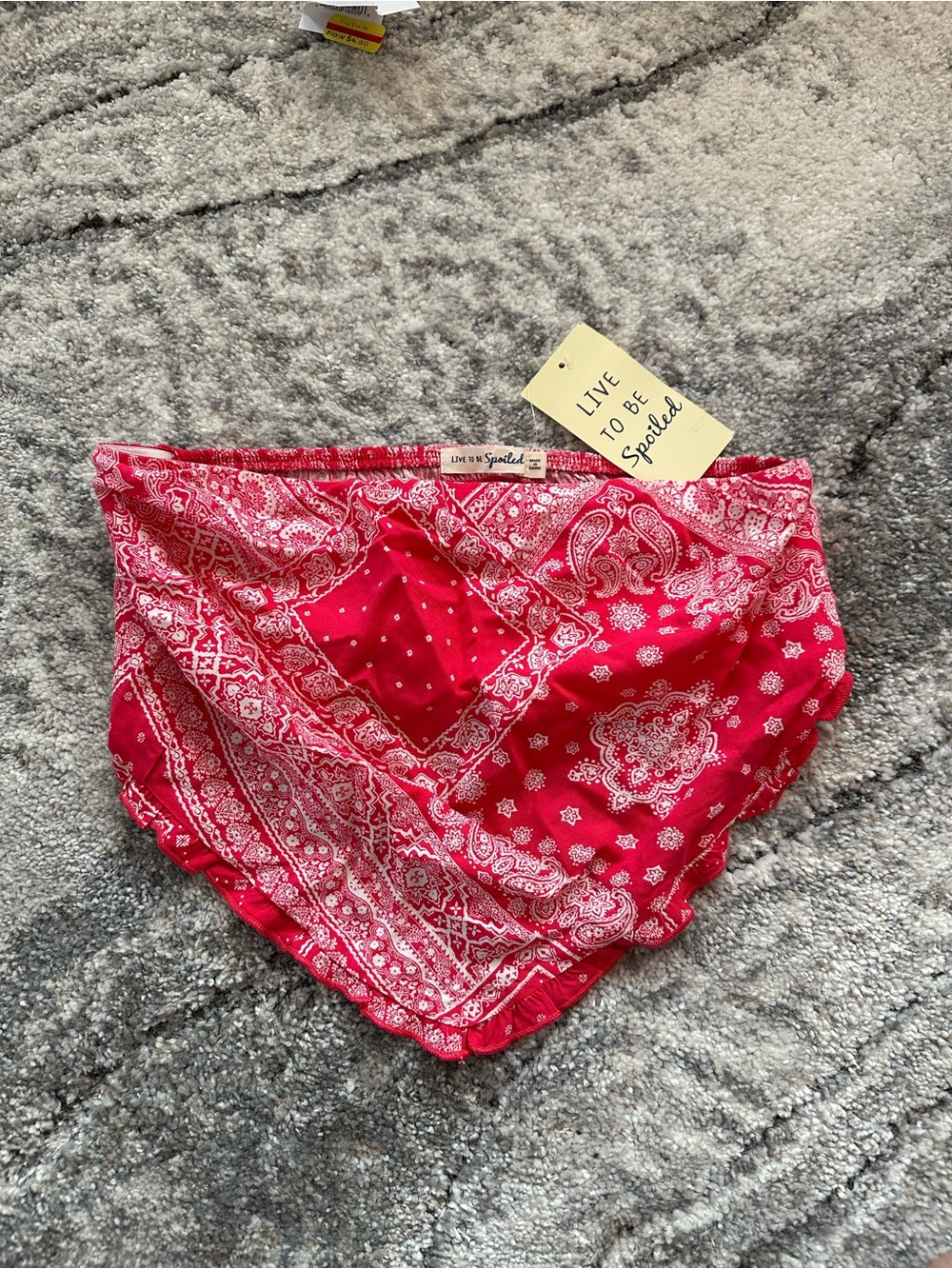 Red Bandana Print Shirt